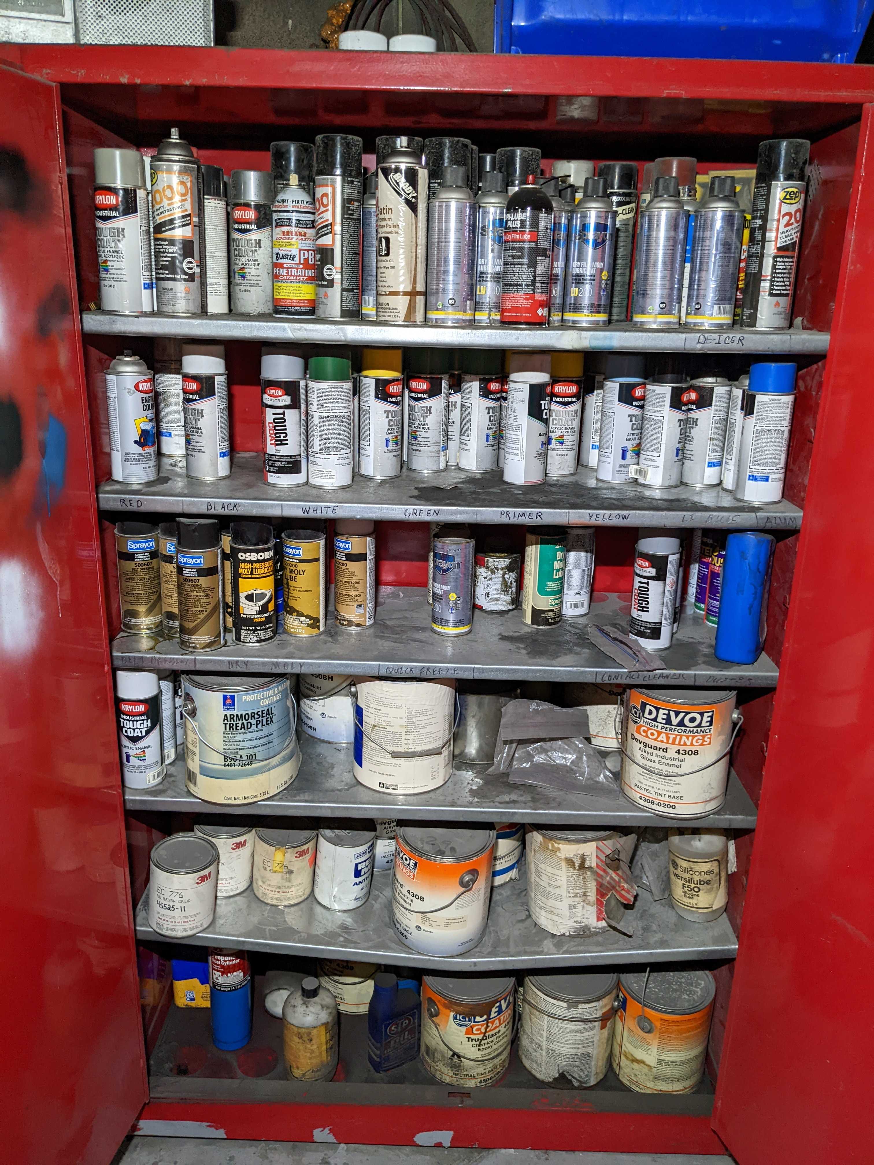 FIRE SAFETY CABINET WITH CONTENTS - SAFETY EQUIPMENT
