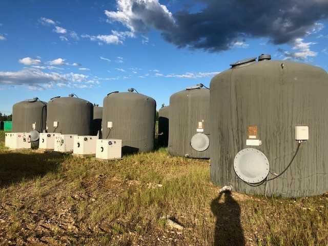 9 x 2011 200 bbl Storage Tank WTP Fiberglass Storage Tanks - PROCESS EQUIPMENT