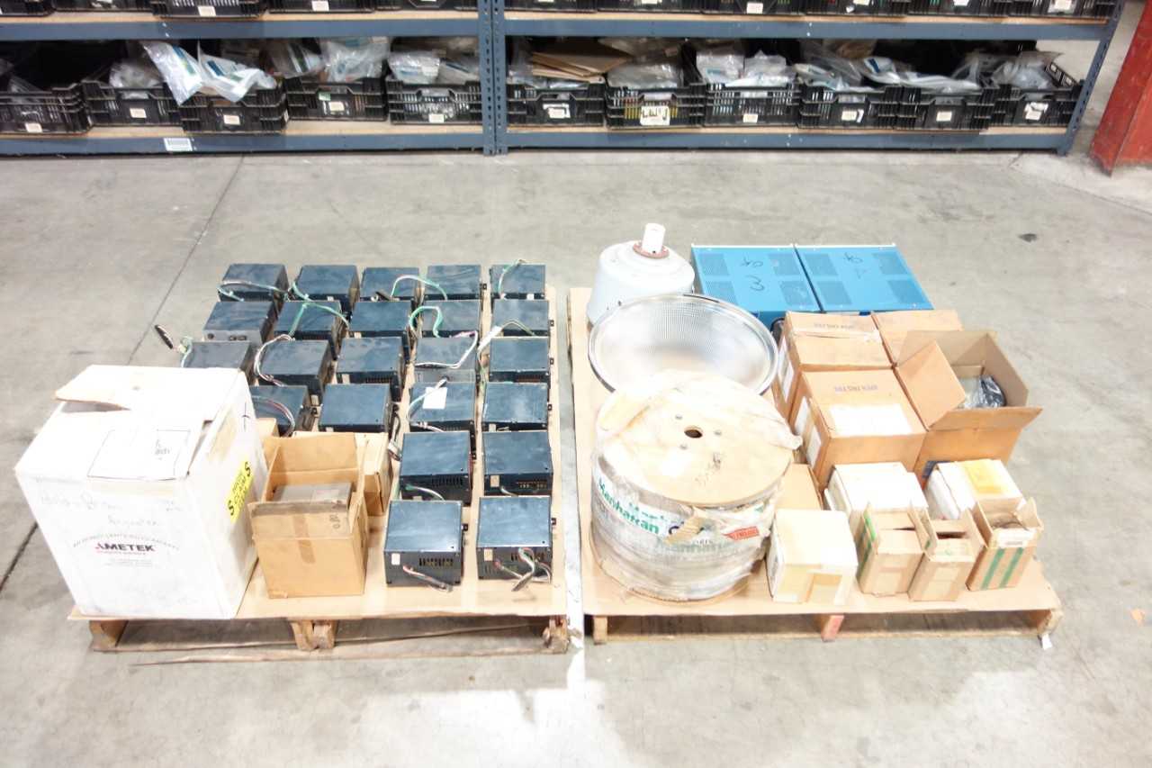 2 PALLETS OF ASSORTED ELECTRICAL - ELECTRICAL COMPONENTS