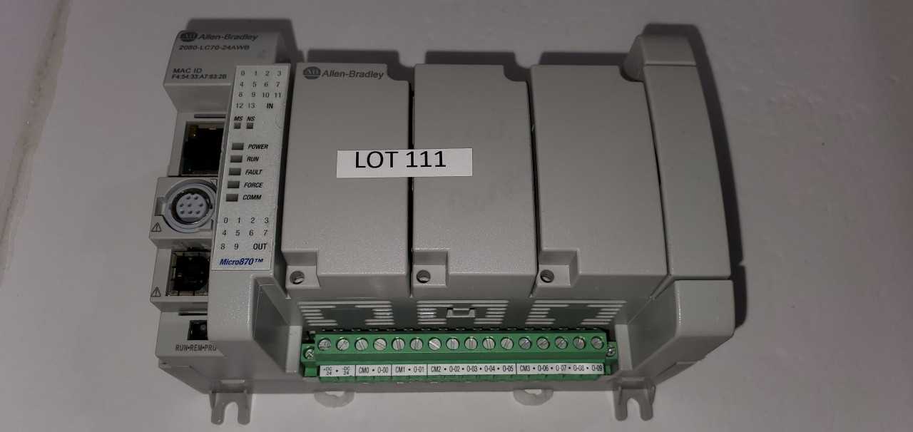 Allen Bradley Micro 870 2080-LC70-24AWB PLC - AUTOMATION & CONTROLS