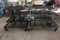 LOT OF 2 4 SHELF STEEL ROLLING TABLES - TOOL STORAGE