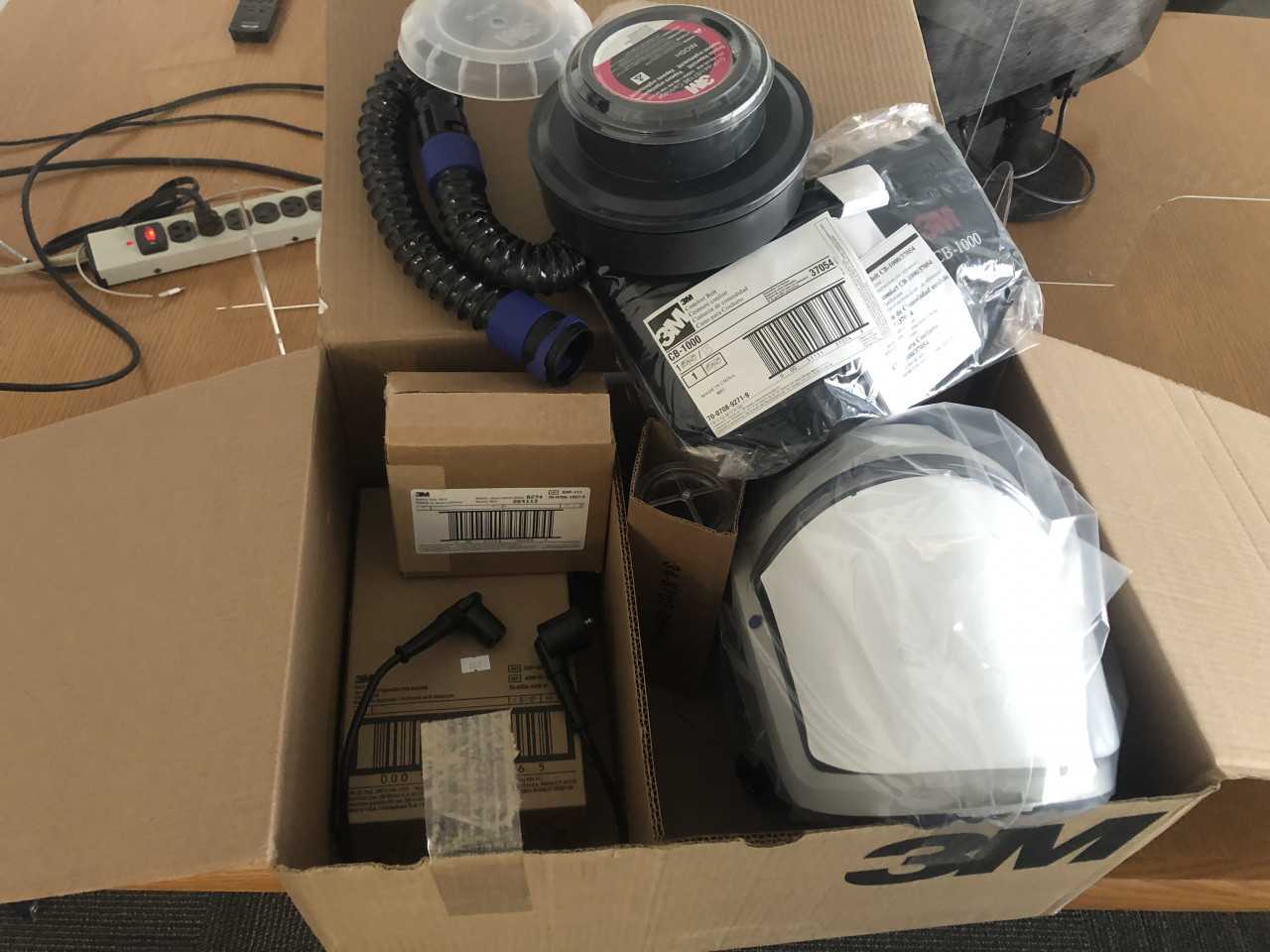 Lot of 4 - 3M BELT-MOUNTED PAPR PAINTER'S KIT - INDUSTRIAL PARTS