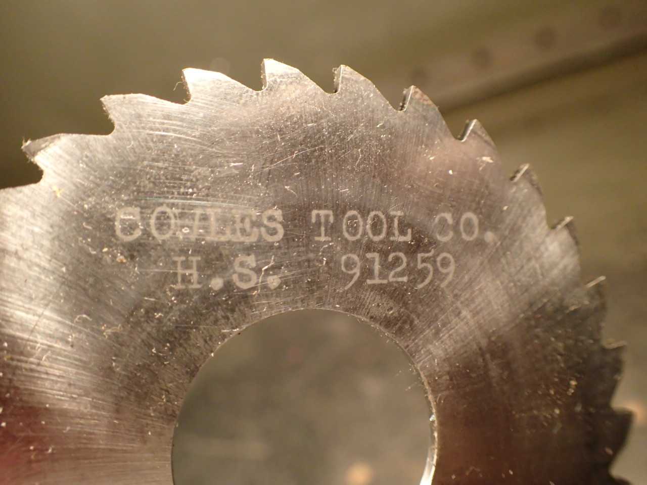Cowles 5/64" x 2-7/8" OD Horizontal Milling Cutter Metal Slitting Saw: 1" Arbor - MILLING TOOLS