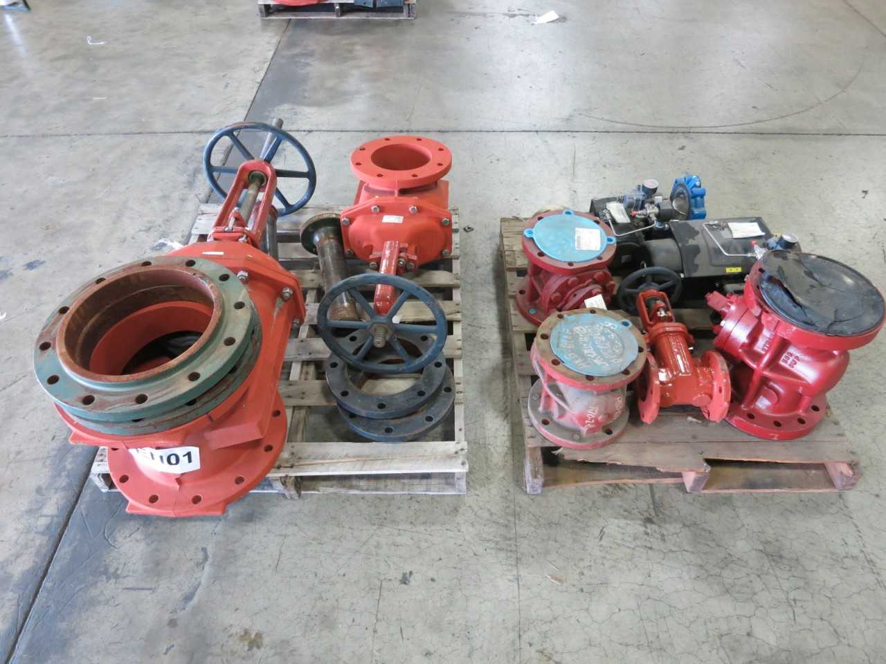 LOT OF 8 ASSORTED VALVES - VALVES