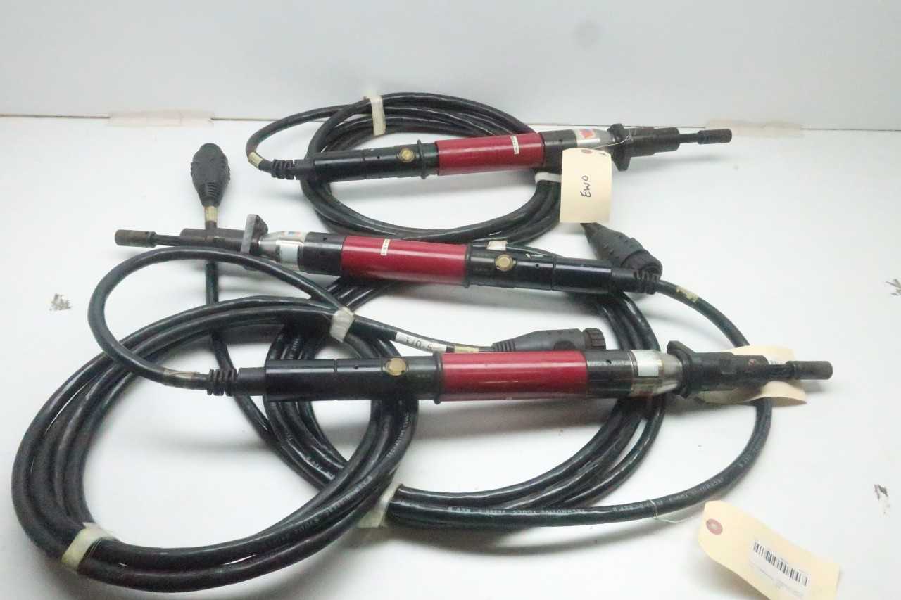 LOT OF 3 ASSORTED TECHMOTIVE TOOLS T066I020MSP3 NUTRUNNERS - ELECTRIC POWER TOOLS