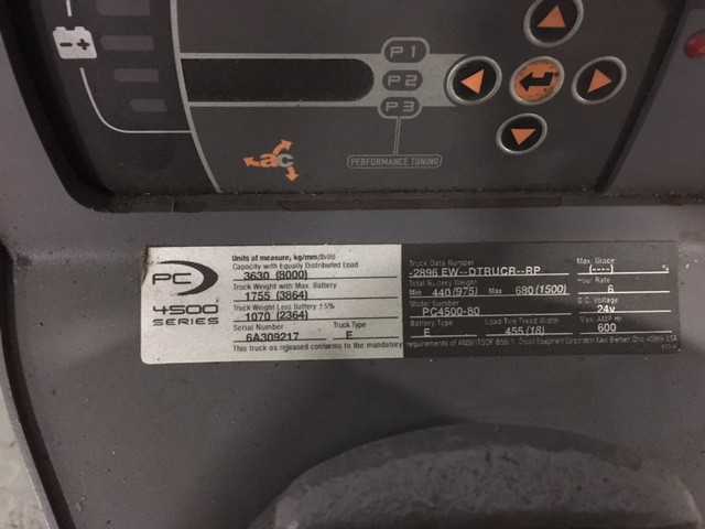 2012 CROWN PC4500-80 CENTER RIDER PALLET JACK, SUWANEE, GA - MATERIAL HANDLING
