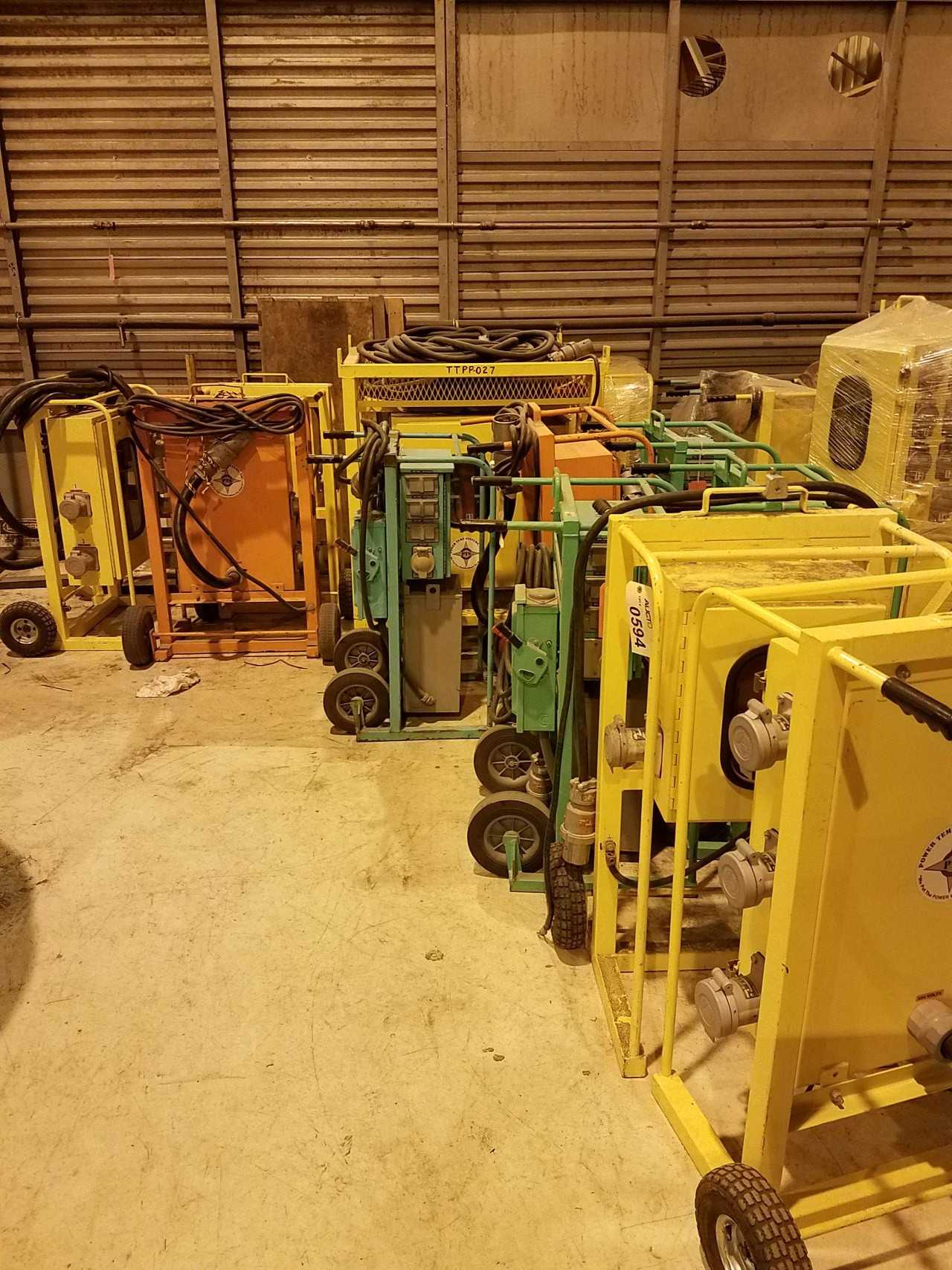 Lot of assorted portable power distribution centers - ELECTRICAL COMPONENTS