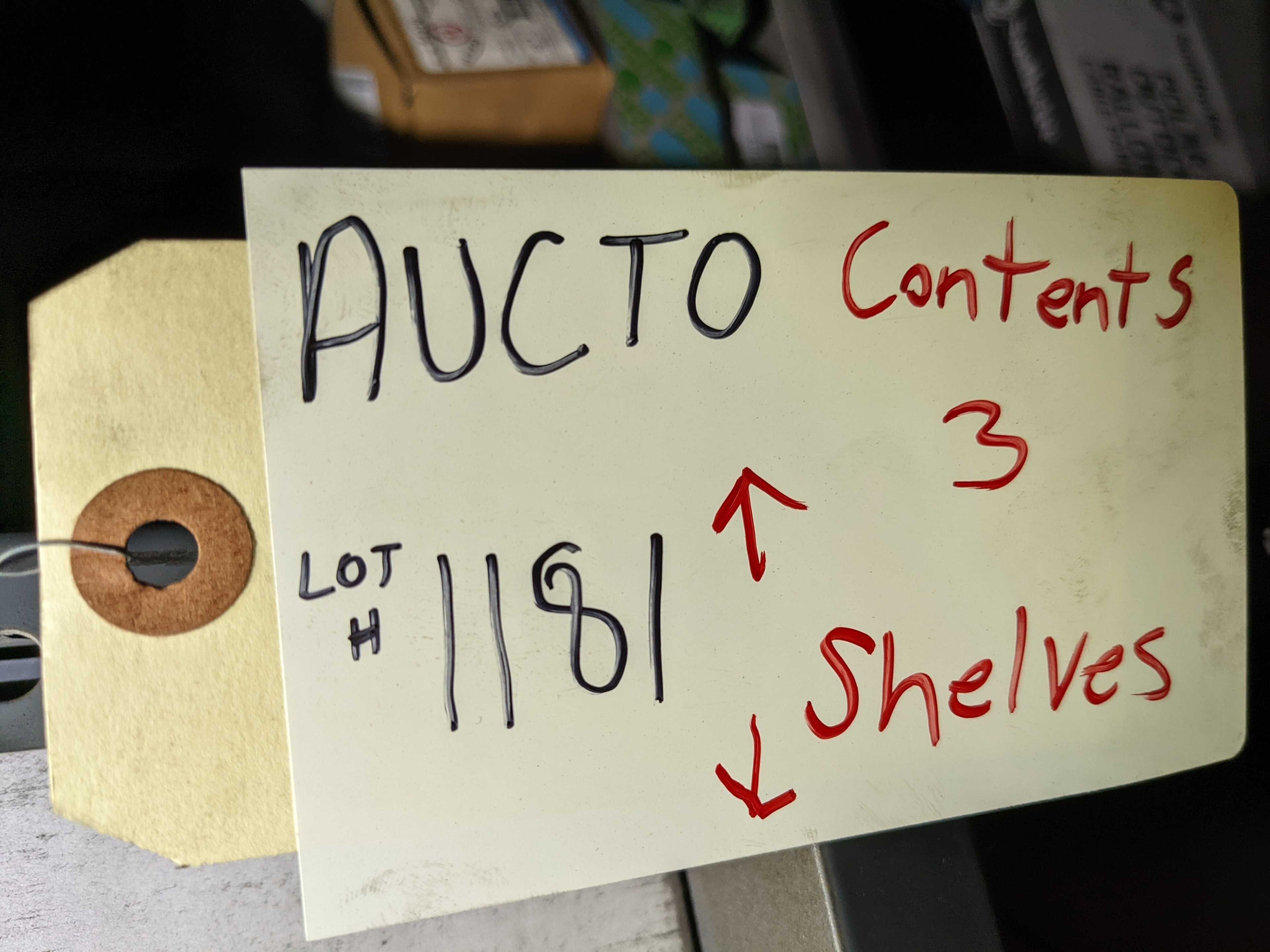 CONTENTS OF SHELVING - INDUSTRIAL PARTS