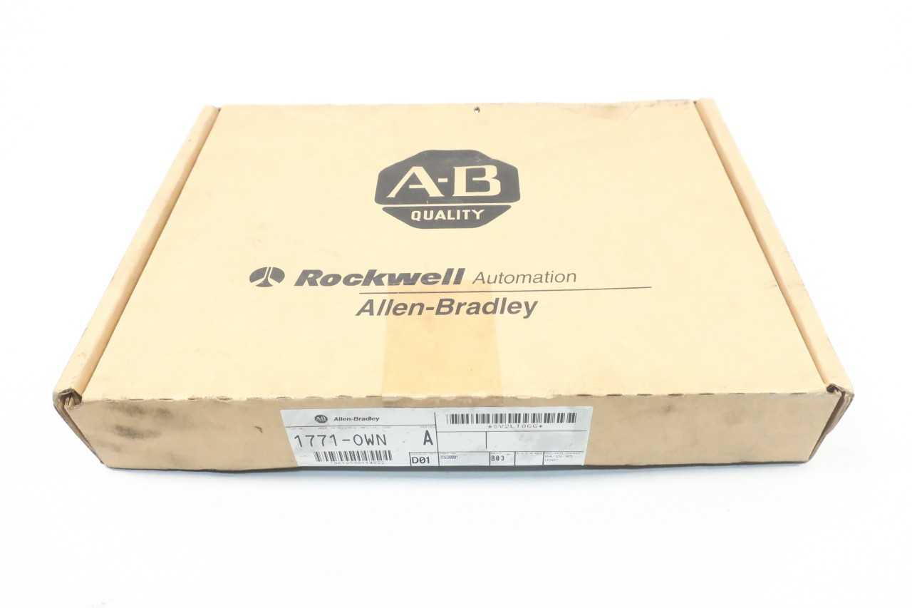 ALLEN BRADLEY 1771-OWN I/O MODULE SER A - AUTOMATION & CONTROLS