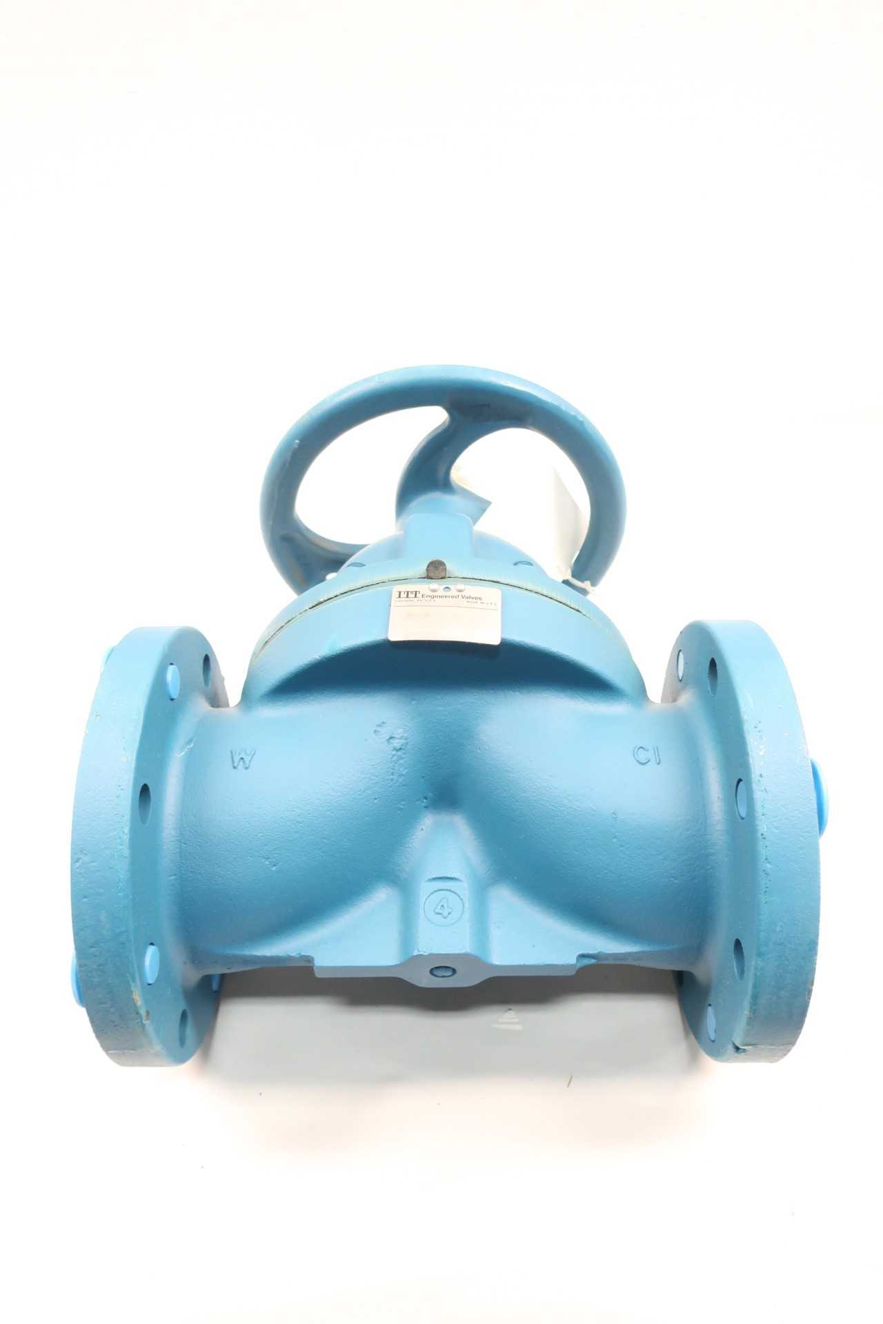 ITT 42537T903 MANUAL IRON FLANGED DIAPHRAGM VALVE 4IN 150 - DIAPHRAGM VALVE