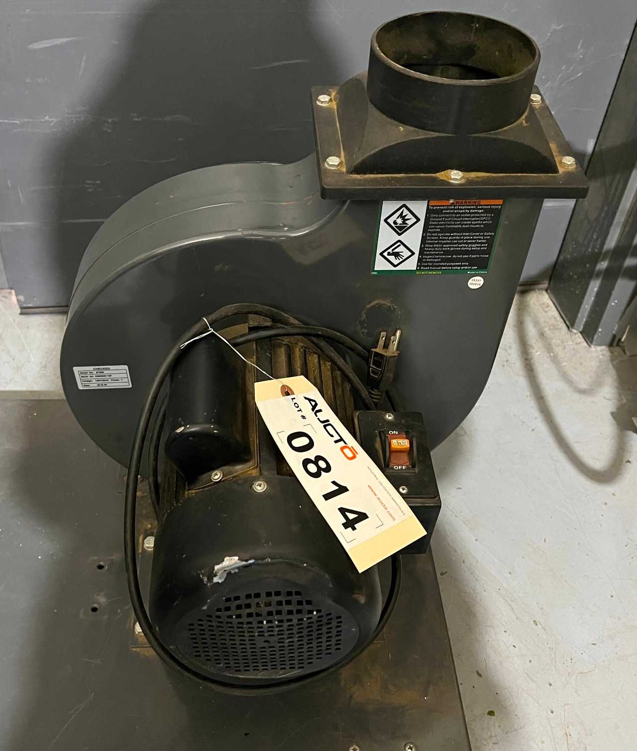 HARBOR FREIGHT 97869 DUST COLLECTOR BLOWER - DUST COLLECTOR