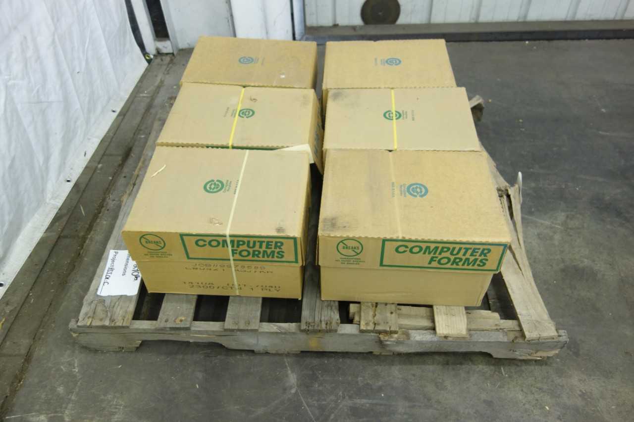 LOT OF 6 COMPUTER FORMS 14-7/8 IN X 11 IN PRINTER PAPER - ELECTRIC POWER TOOLS