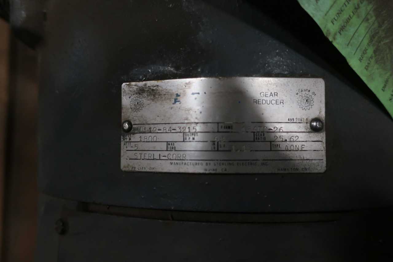 STERLING ELECTRIC 154TC-26 GEAR MOTOR - ELECTRIC MOTORS