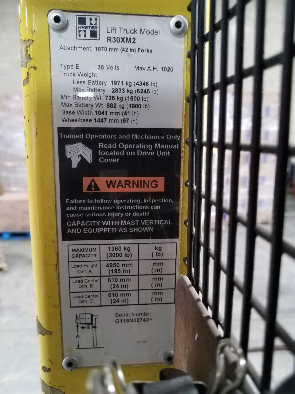 2007 Hyster R30XM2 order picker Shreveport LA - ORDER PICKER