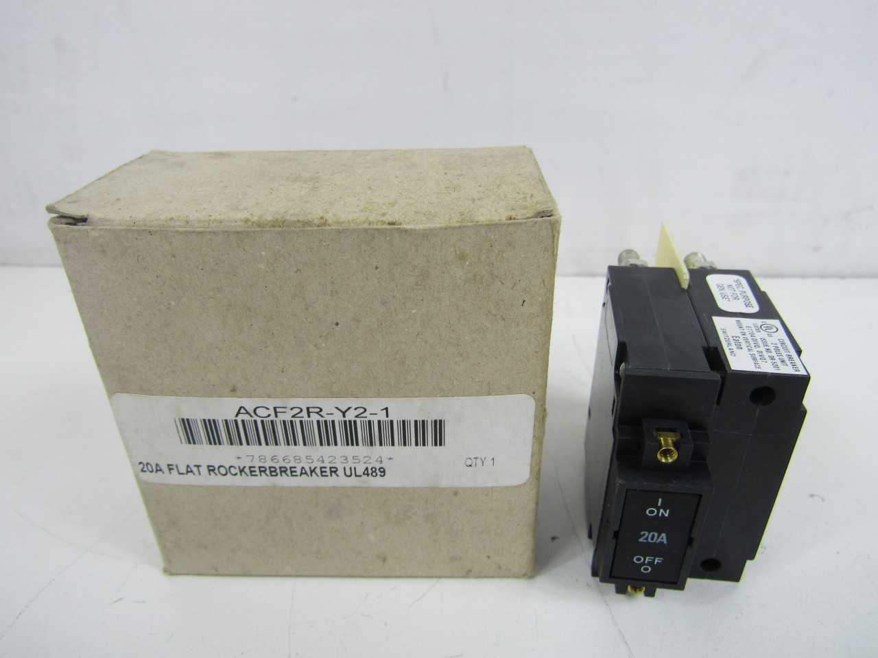 Lot of Quantity 35x ACF2R-Y2-1 MCB/Residential Circuit Breakers - CIRCUIT BREAKERS