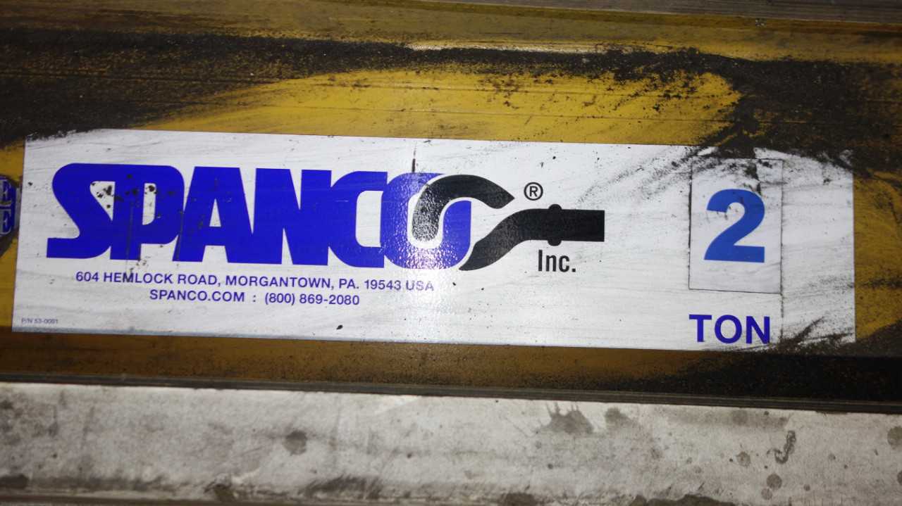 SPANCO 2 TON CRANE LOAD SPREADER GANTRY I-BEAM - CRANES