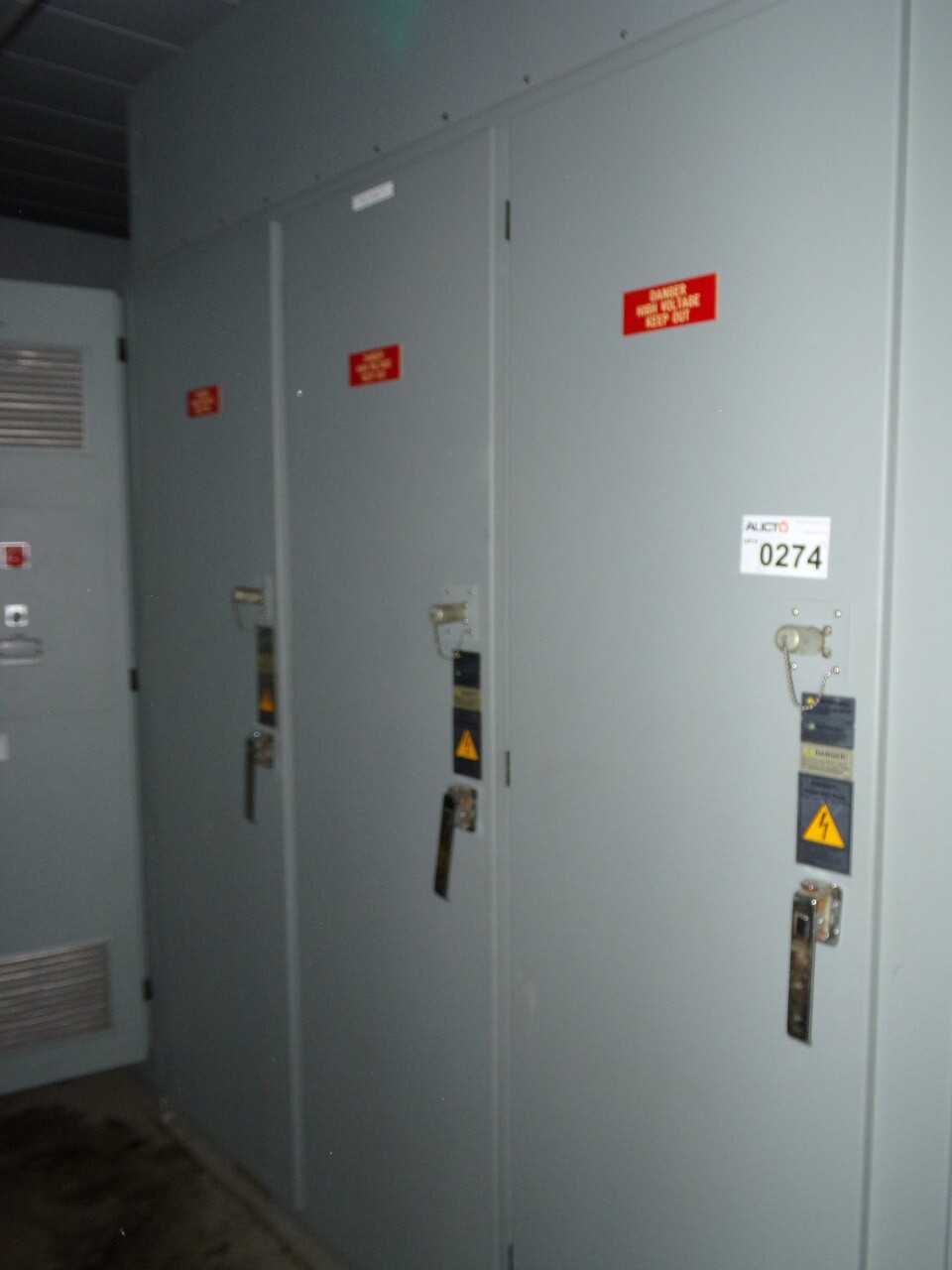 SIEMENS CELL CABINET #1N, 3 SECTIONS - ELECTRICAL COMPONENTS