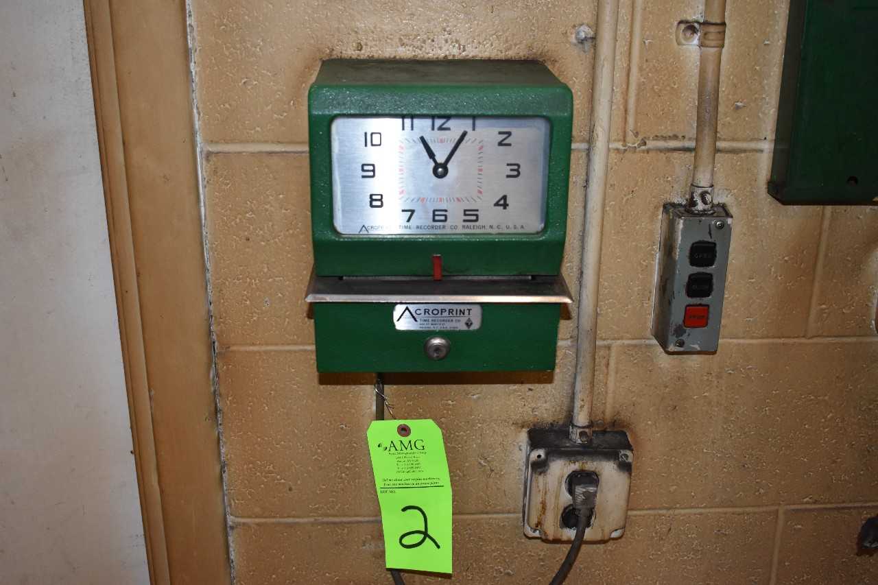 AcroPrint Time Recorder & Card holder - LAB & SCIENTIFIC