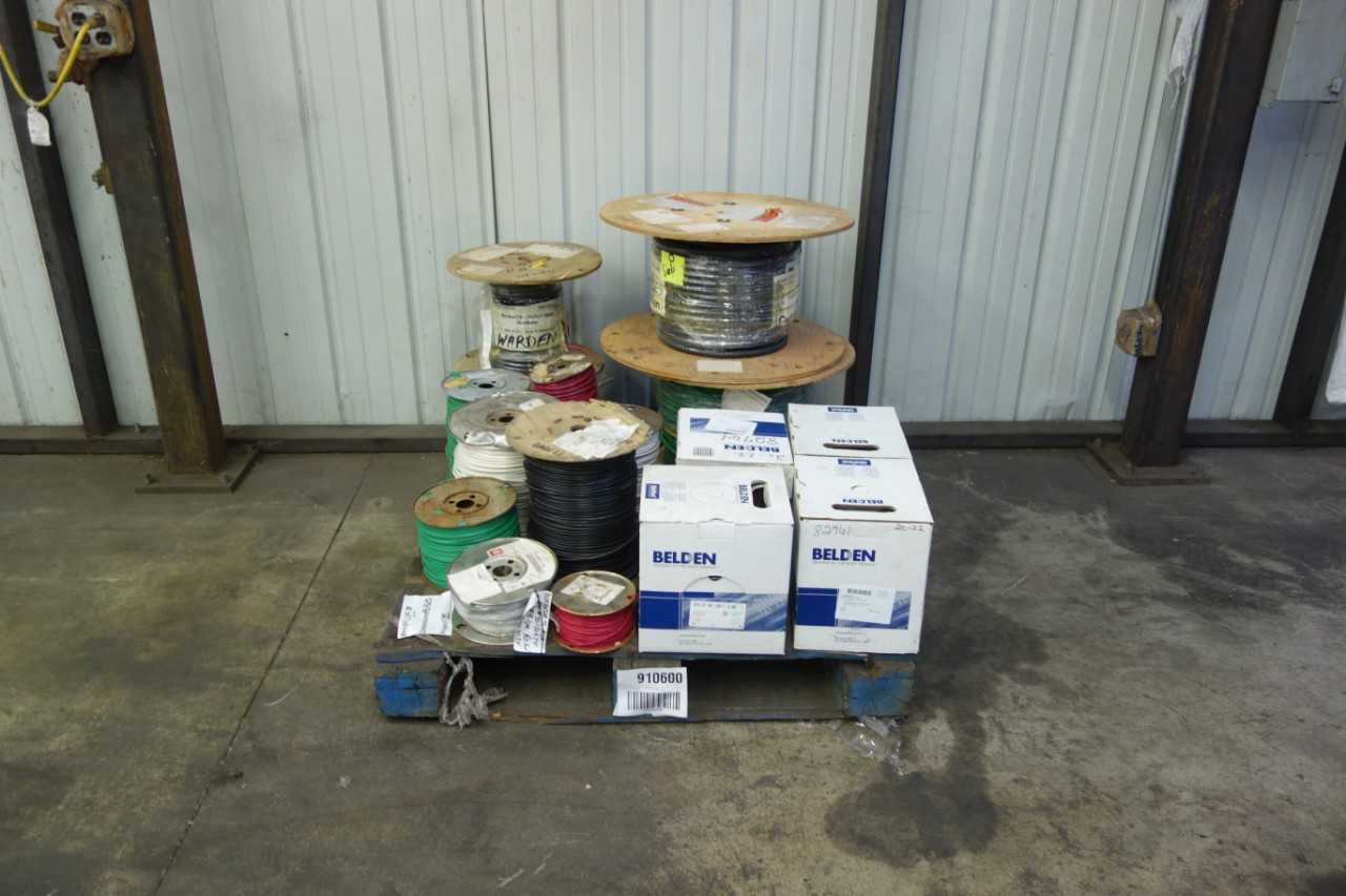 PALLET OF ASSORTED WIRE - ELECTRICAL COMPONENTS