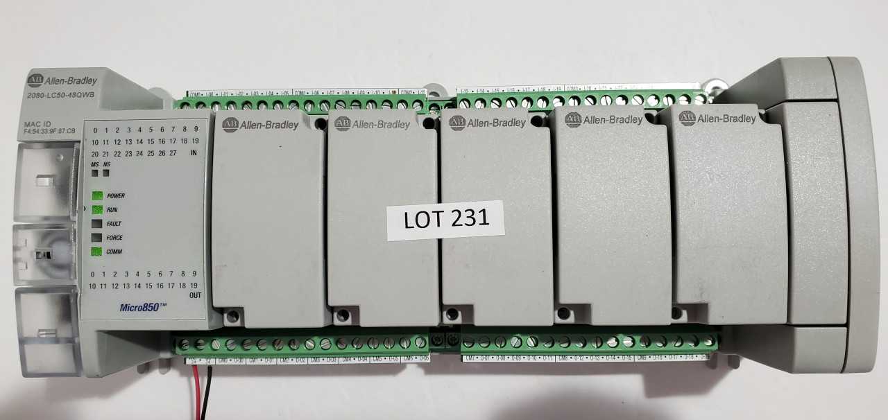 Allen Bradley Micro 850 2080-LC50-48QWB PLC - AUTOMATION & CONTROLS Allen Bradley Micro 850 2080-LC50-48QWB PLC - AUTOMATION & CONTROLS
