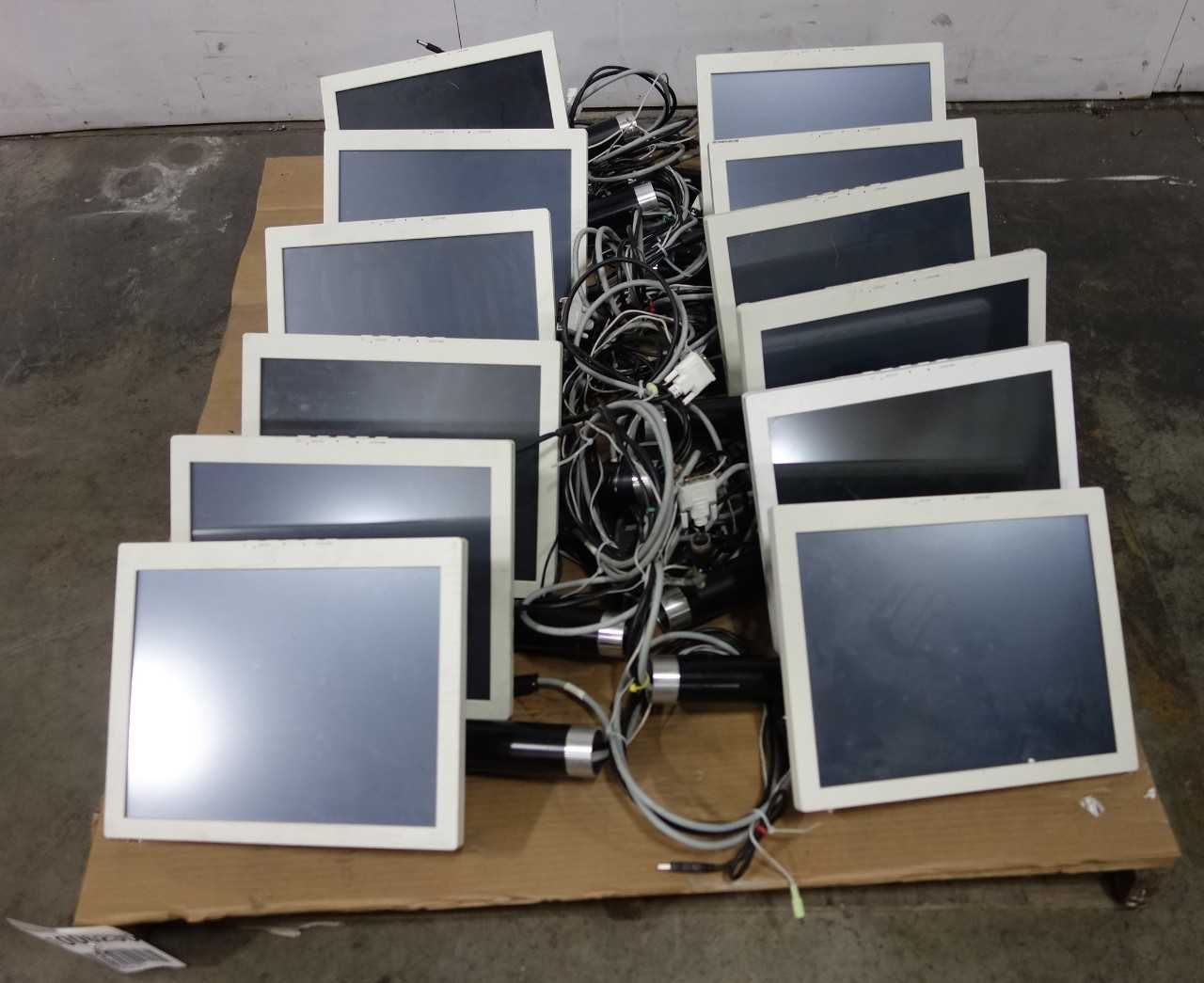 LOT OF ASSORTED MEDICAL PANEL TOUCHCREEN LED AND LCD DISPLAYS - ELECTRICAL COMPONENTS