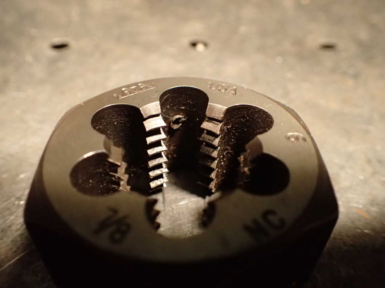 Greenfield 7/8" -9 NC Hexagon Body Rethreading Thread Die 1-5/8 Across Flats USA - END MILLS