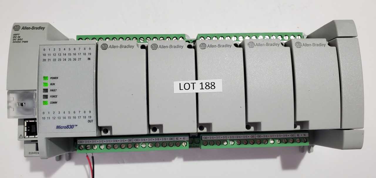 Allen Bradley Micro 830 2080-LC30-48QBB PLC - AUTOMATION & CONTROLS Allen Bradley Micro 830 2080-LC30-48QBB PLC - AUTOMATION & CONTROLS