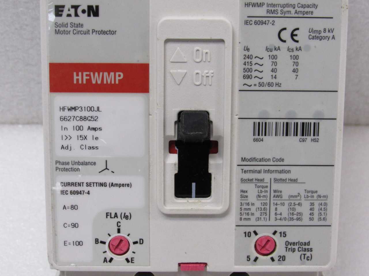 ECH HFWMP3100JL BREAKERS - MISCELLANEOUS