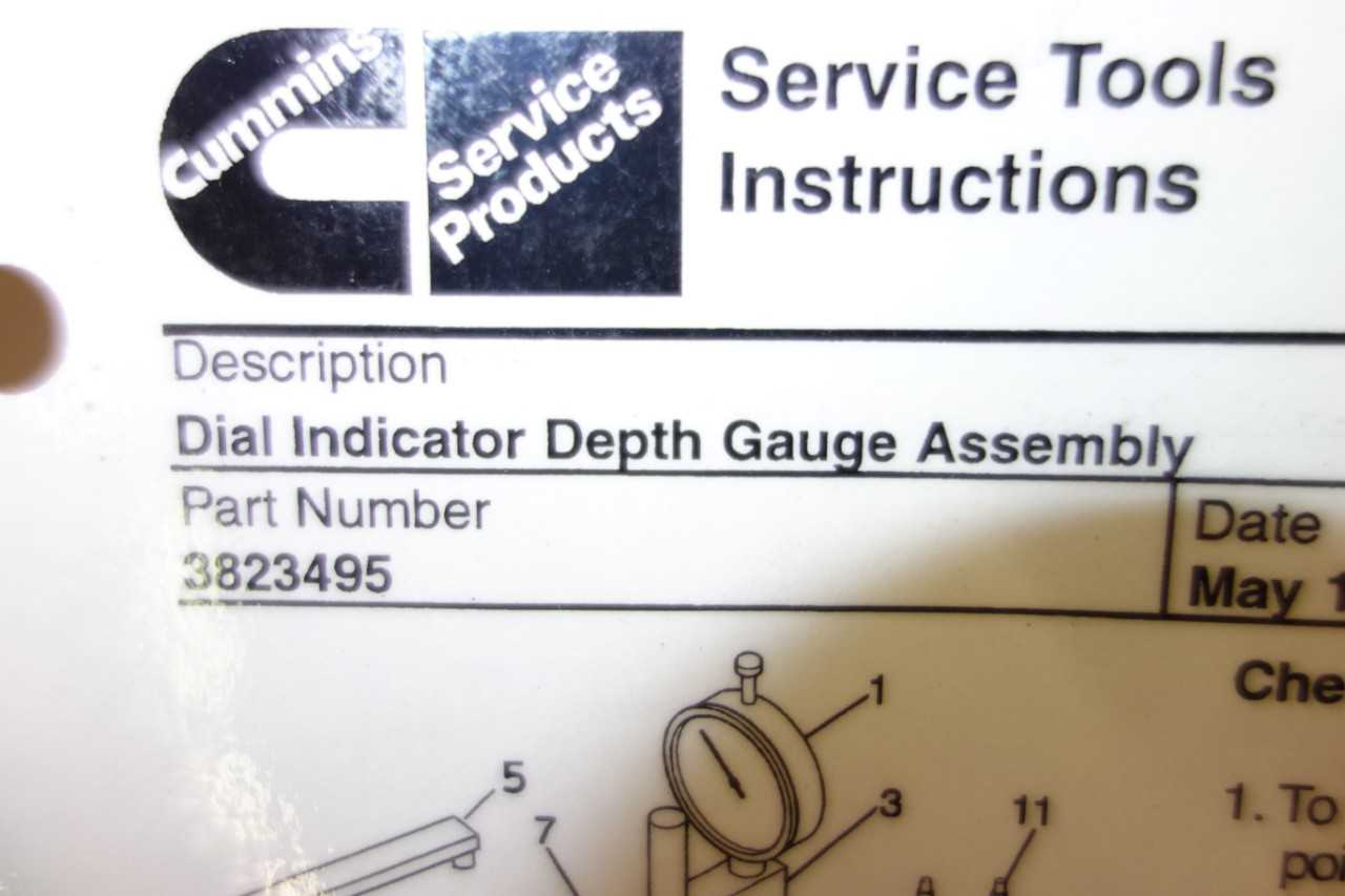 CUMMINS DIAL INDICATOR DEPTH SLED GAUGE KIT - ELECTRIC POWER TOOLS