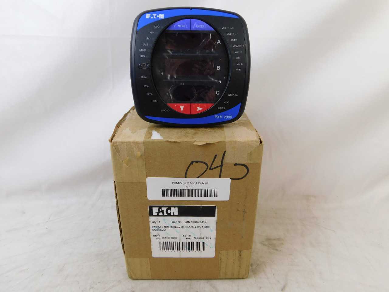 (1) Eaton PXM2280MA65115 Electrical Meter 5A 90-265V - ELECTRICAL COMPONENTS