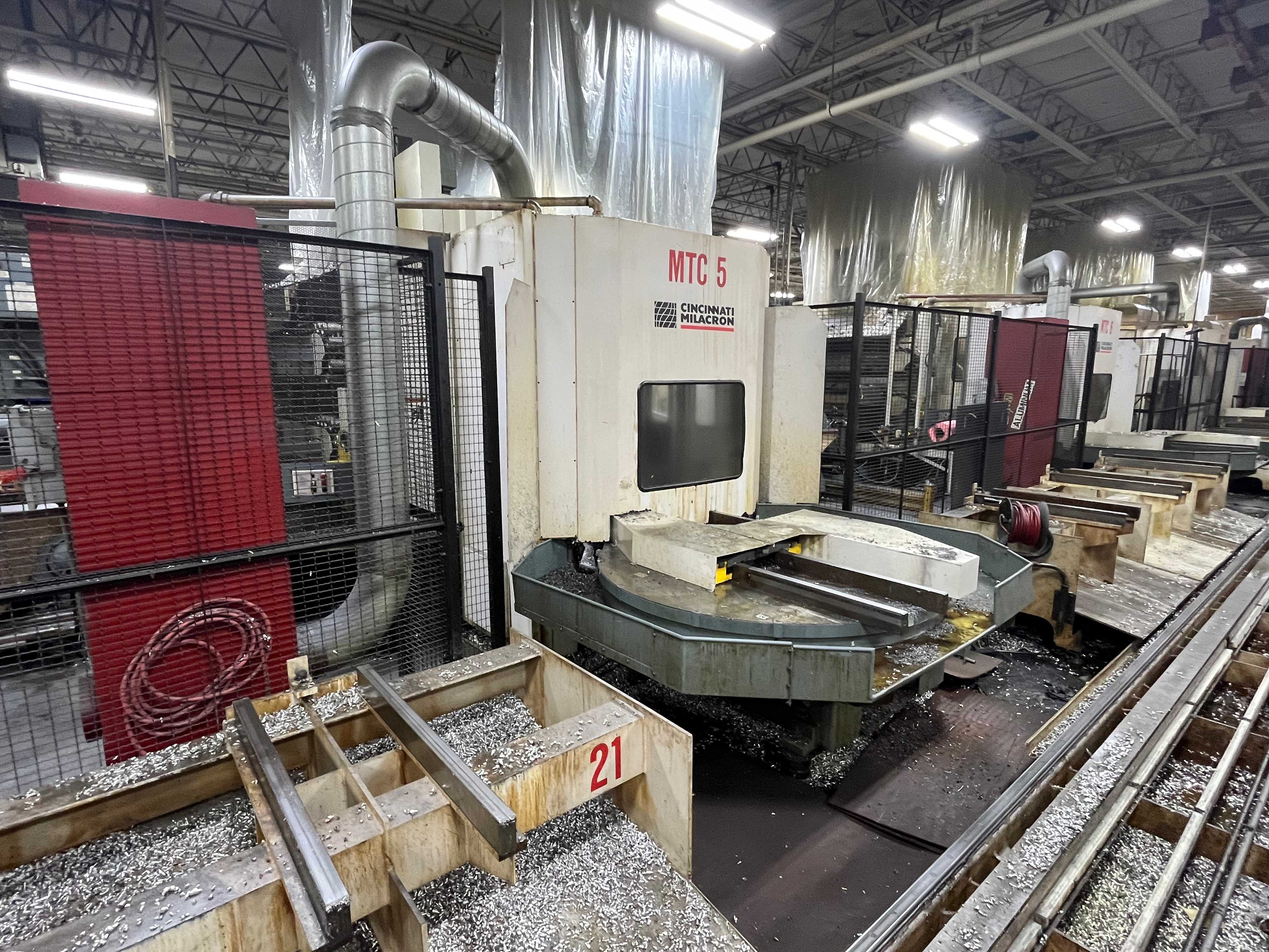 1995 Cincinnati Milacron T-35 5 Axis Horizontal Machining Center w/Siemens Acramatic 950 Control - CNC MACHINING CENTERS