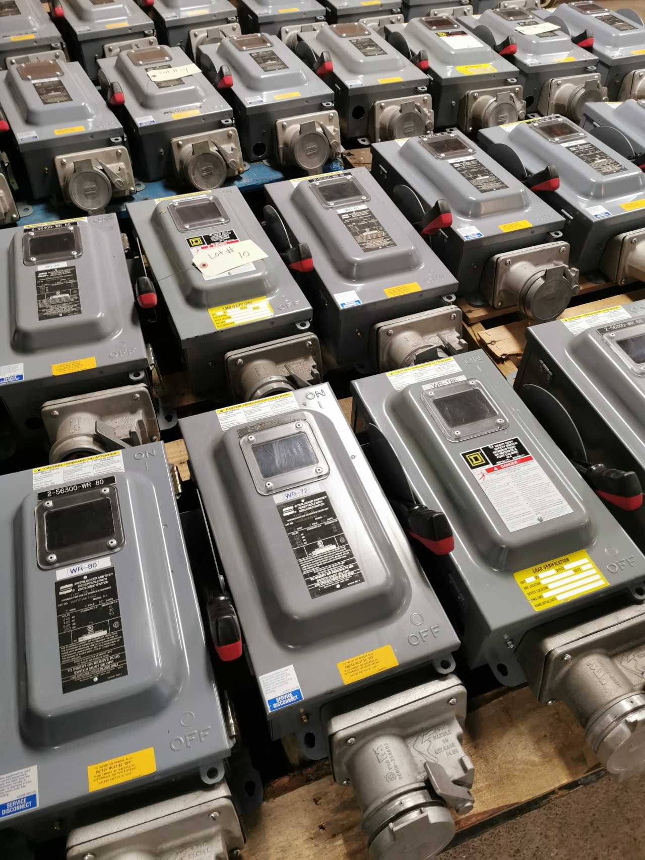 Pallet of 8 Crouse-Hinds Interlocked Safety Disconnect Switch - DISCONNECT SWITCHES