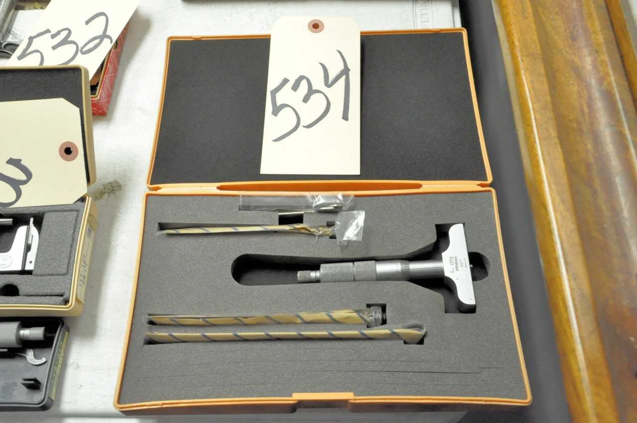 Mitutoyo Depth Micrometer Set with Case - ELECTRIC POWER TOOLS