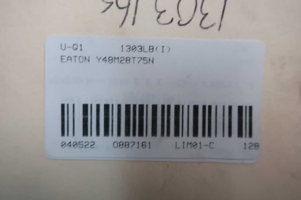EATON Y48M28T75N VOLTAGE TRANSFORMER 3PH 75KVA - CONTROL TRANSFORMERS