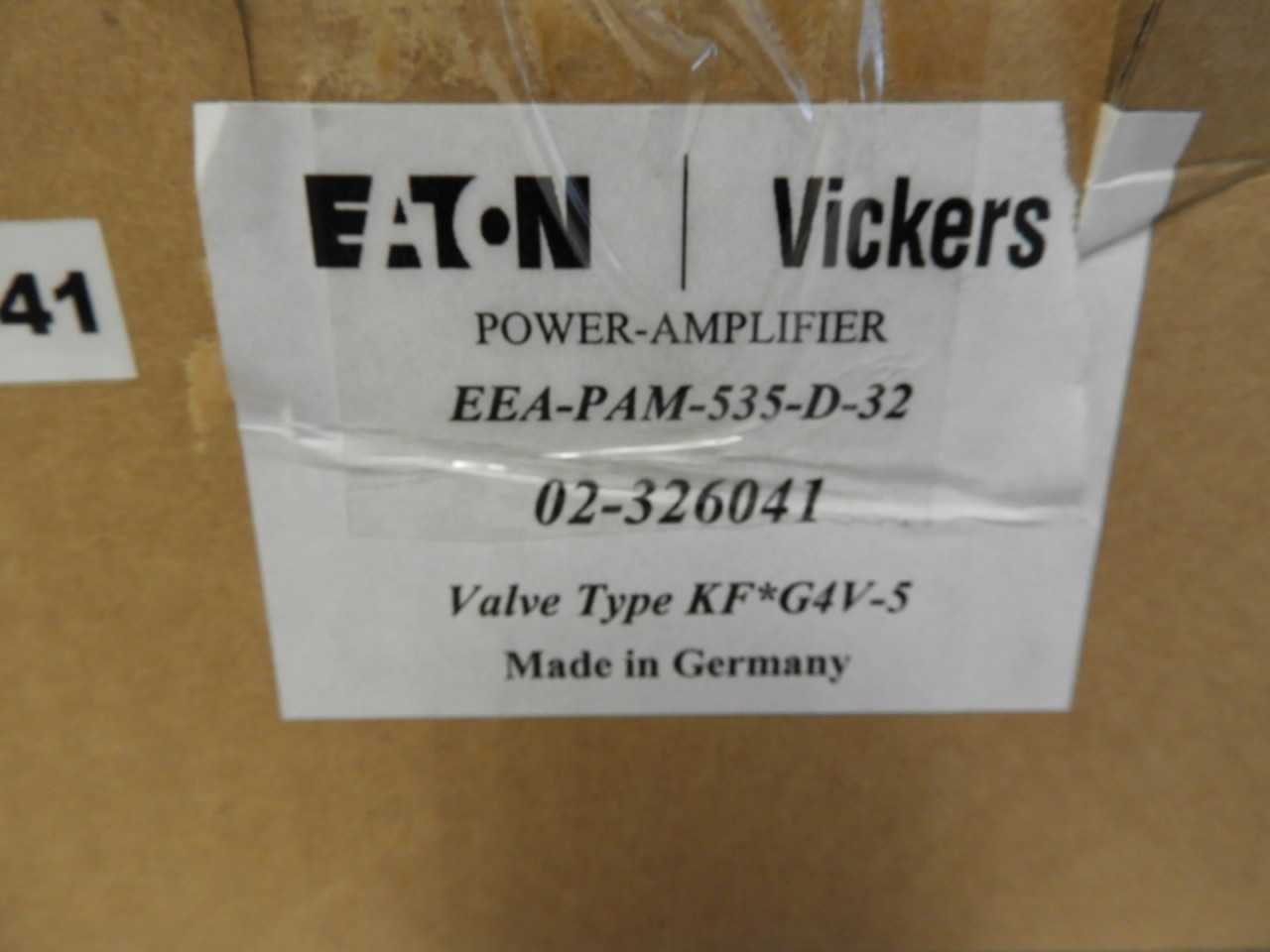 Vickers EEA-PAM-535-D-32 Power Amplifier for valve type KFG4V-5 (New Open Box) - AUTOMATION & CONTROLS