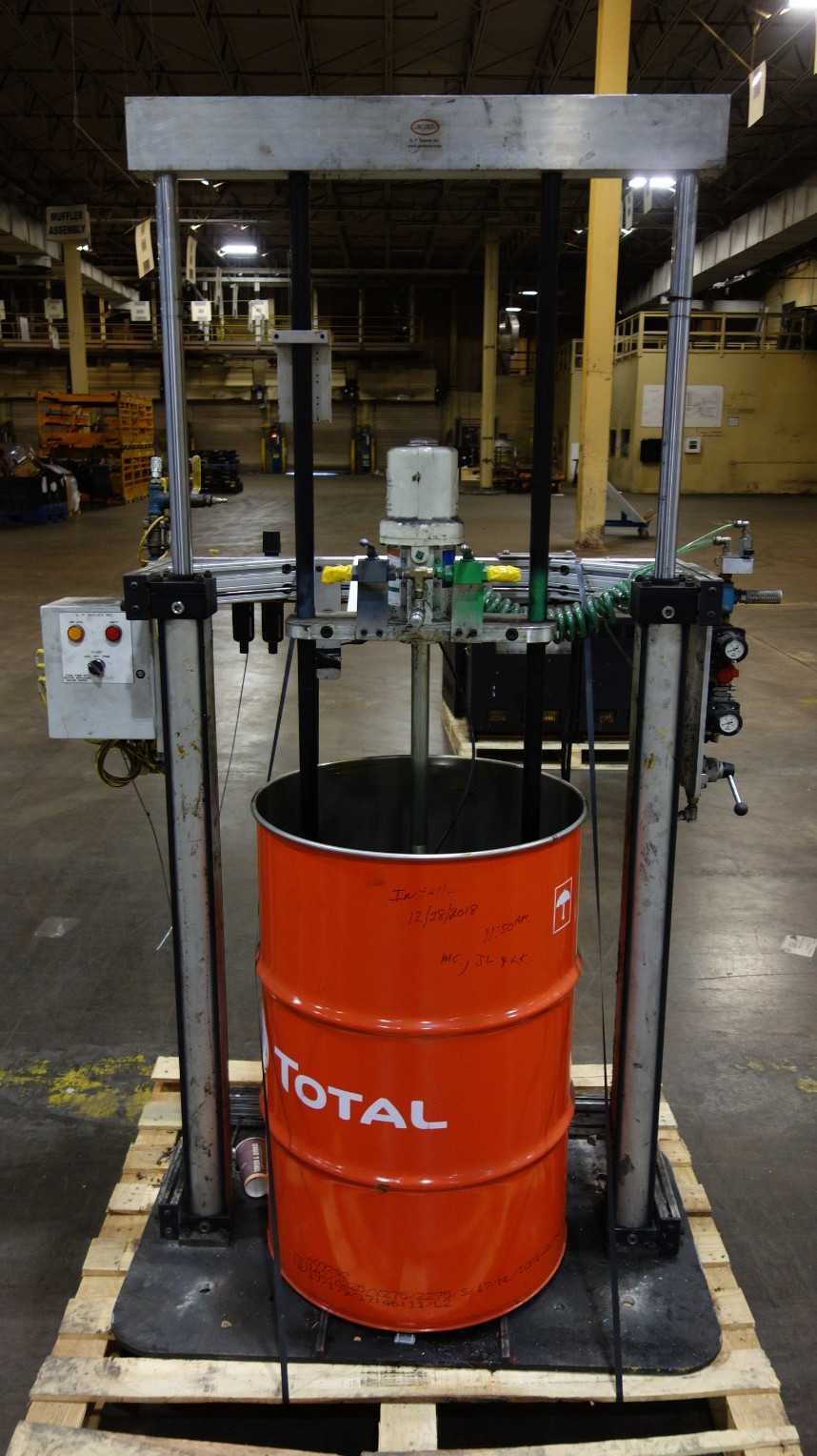 GRACO 239887 FIRE-BALL 300 AIR-POWERED OIL DRUM GREASE PUMP ASSEMBLY STATION - PUMPS