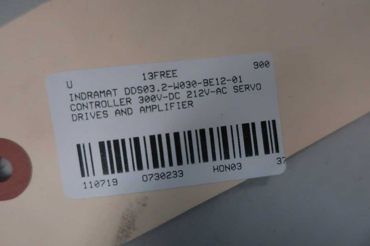 INDRAMAT DDS03.2-W030-BE12-01 INDRAMAT 300V-DC 212V-AC SERVO DRIVES AND AMPLIFIER - SERVO
