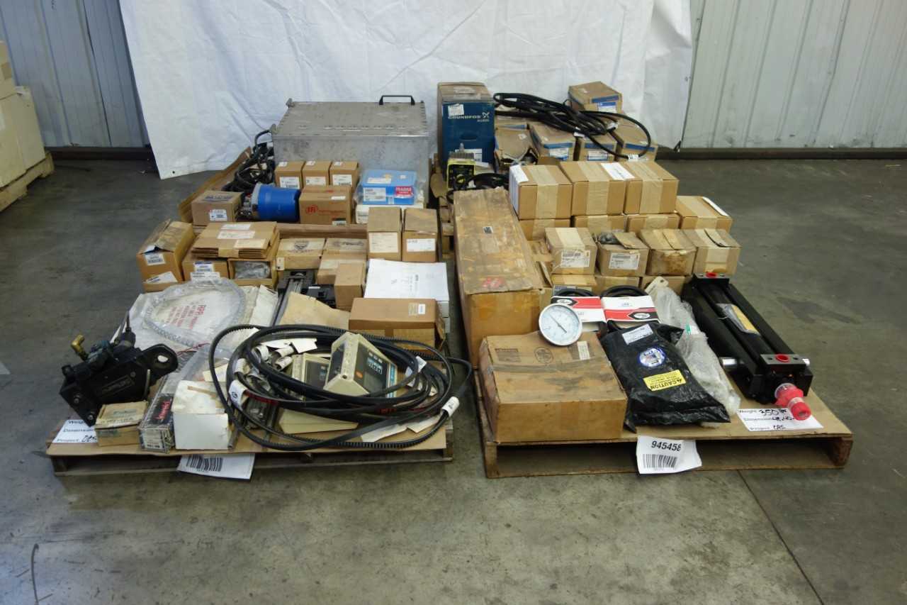 4 PALLETS OF MISCELLANEOUS INDUSTRIAL SURPLUS - ELECTRICAL COMPONENTS