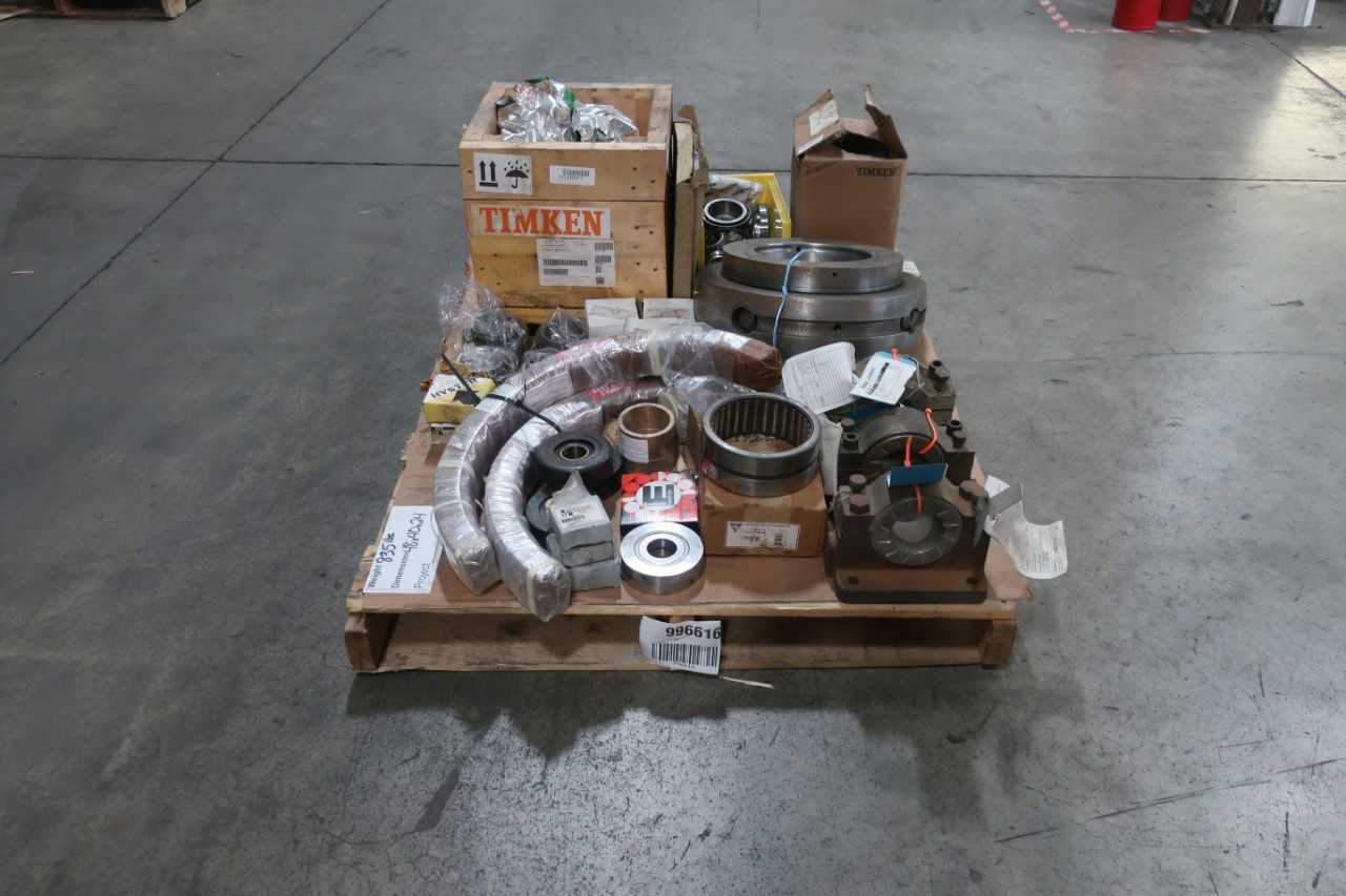 PALLET OF ASSORTED BEARINGS, BEARING PARTS AND ACCESSORIES - BEARINGS