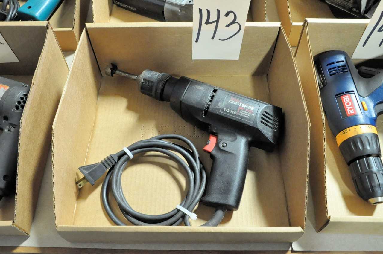 Lot 1 Makita 1 Craftsman and 1 Makita Electric Drills with 1 Craftsman Electric Straight Die Grinder in 3 Boxes - ELECTRIC POWER TOOLS