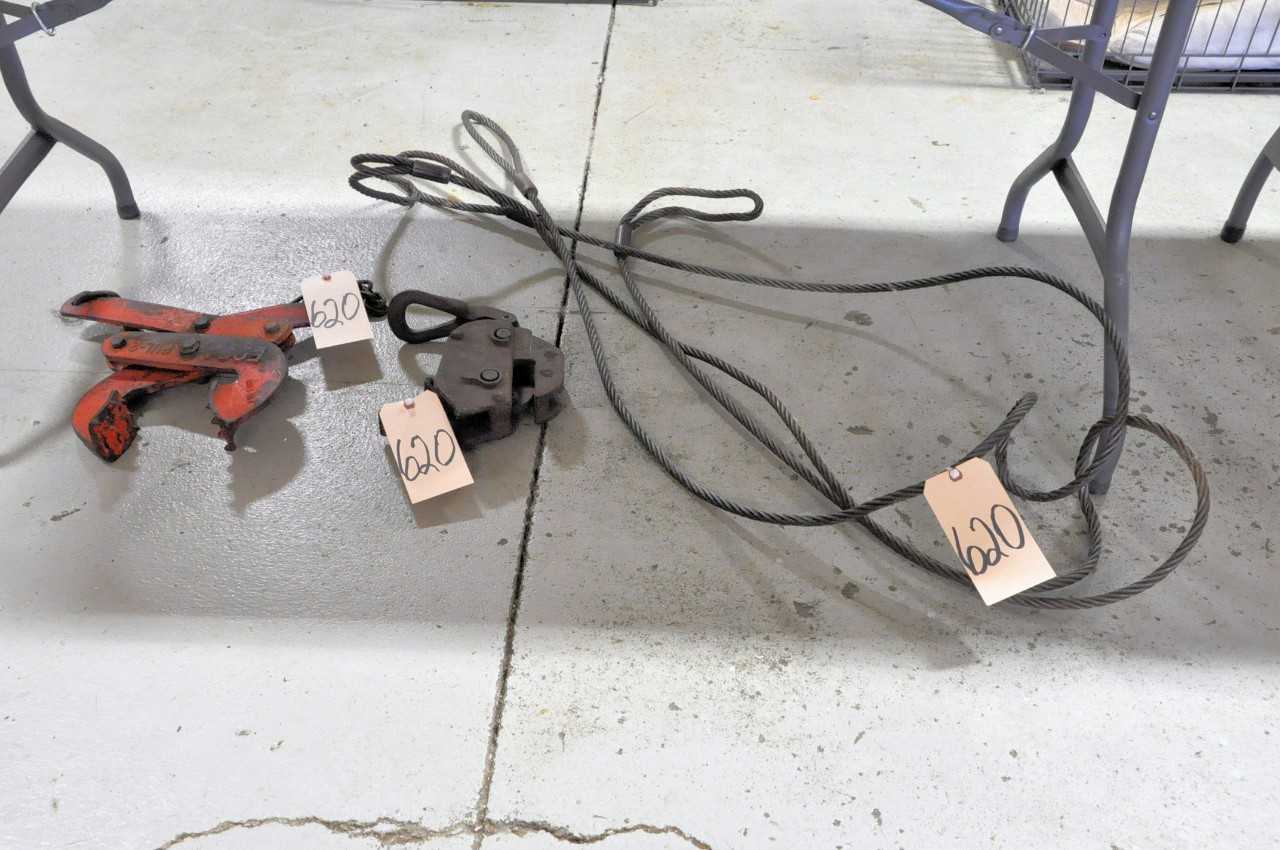 2 Cable Slings 1 Sheet Stock Grab and 1 Pallet Grab - LIFTING EQUIPMENT