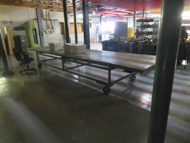 Aluminn and Steel Tables on Wheels - MISCELLANEOUS