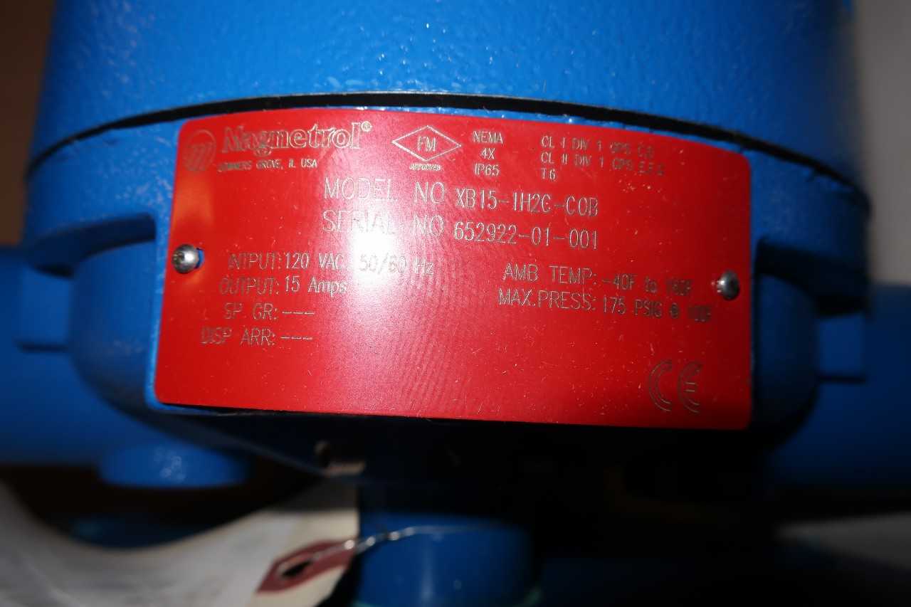 MAGNETROL XB15-1H2C-C0B LIQUID LEVEL SWITCH 120V 15 A - AUTOMATION & CONTROLS