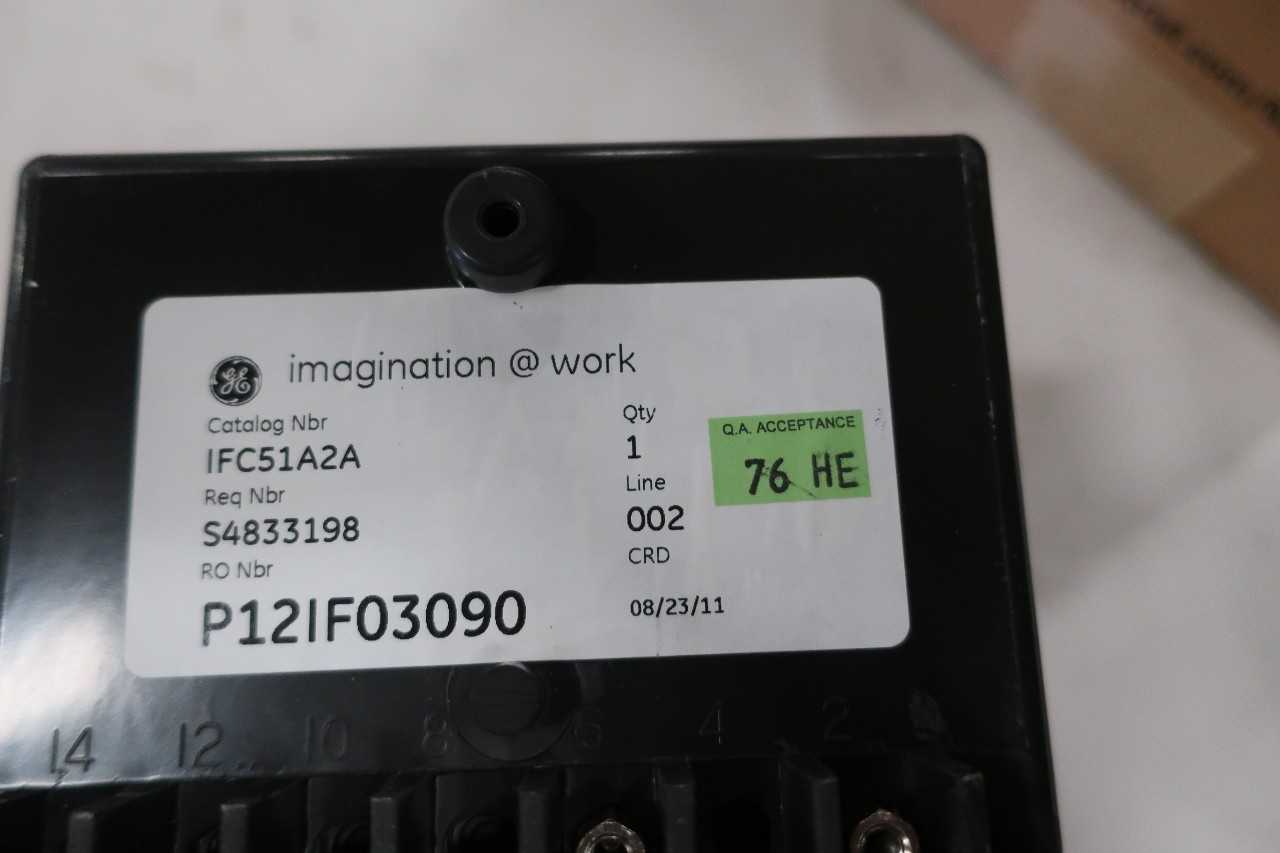 GE INVERSE TIME OVERCURRENT RELAY 12IFC51A2A  - PNEUMATIC PARTS