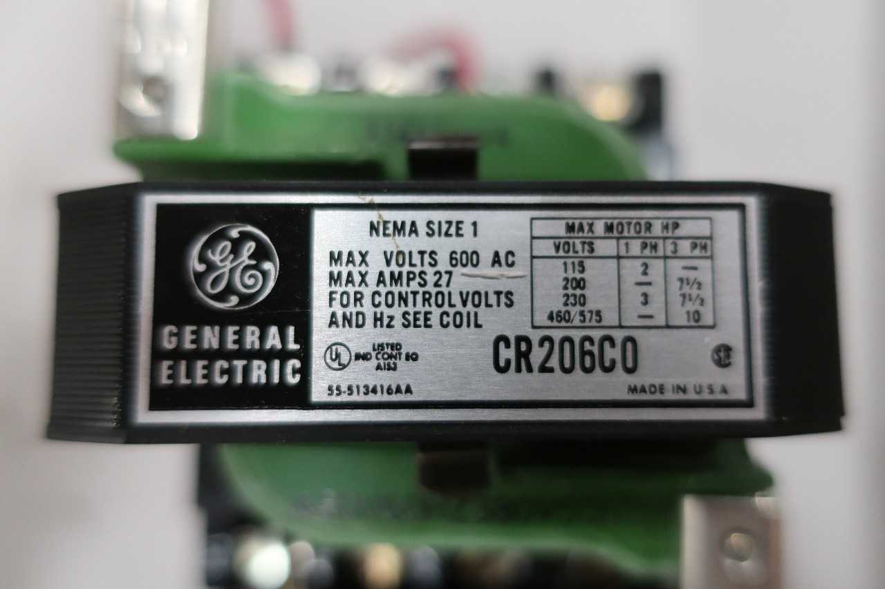 LOT OF 2 GE CR206C004 MAGNETIC COMBINATION STARTERS  - MISCELLANEOUS