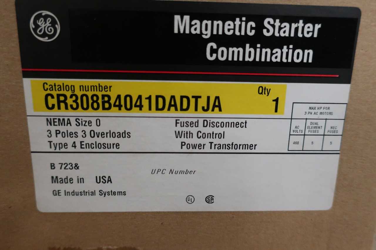 1 PALLET OF GE CR308B4041DADTJA COMBINATION STARTERS  - MISCELLANEOUS
