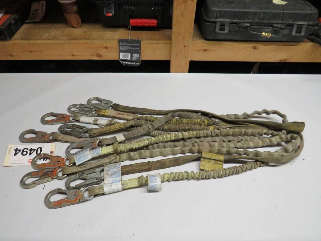 LOT OF 5 ASSORTED MILLER DURAFLEX FPD29811 SAFETY LANYARD - SAFETY EQUIPMENT