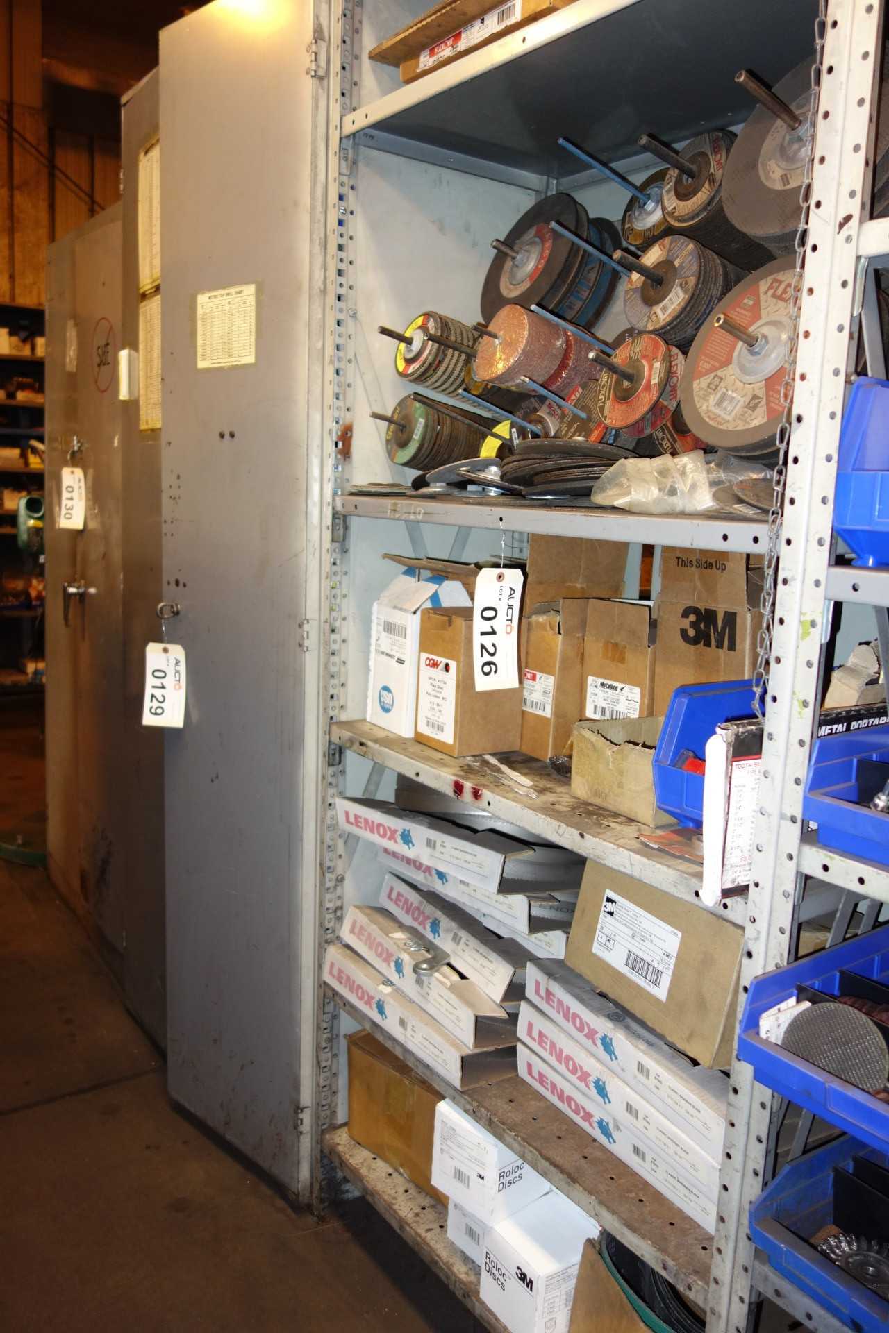 CONTENTS OF SHELVING, ABRASIVE & CUTTING PARTS - SHELVING