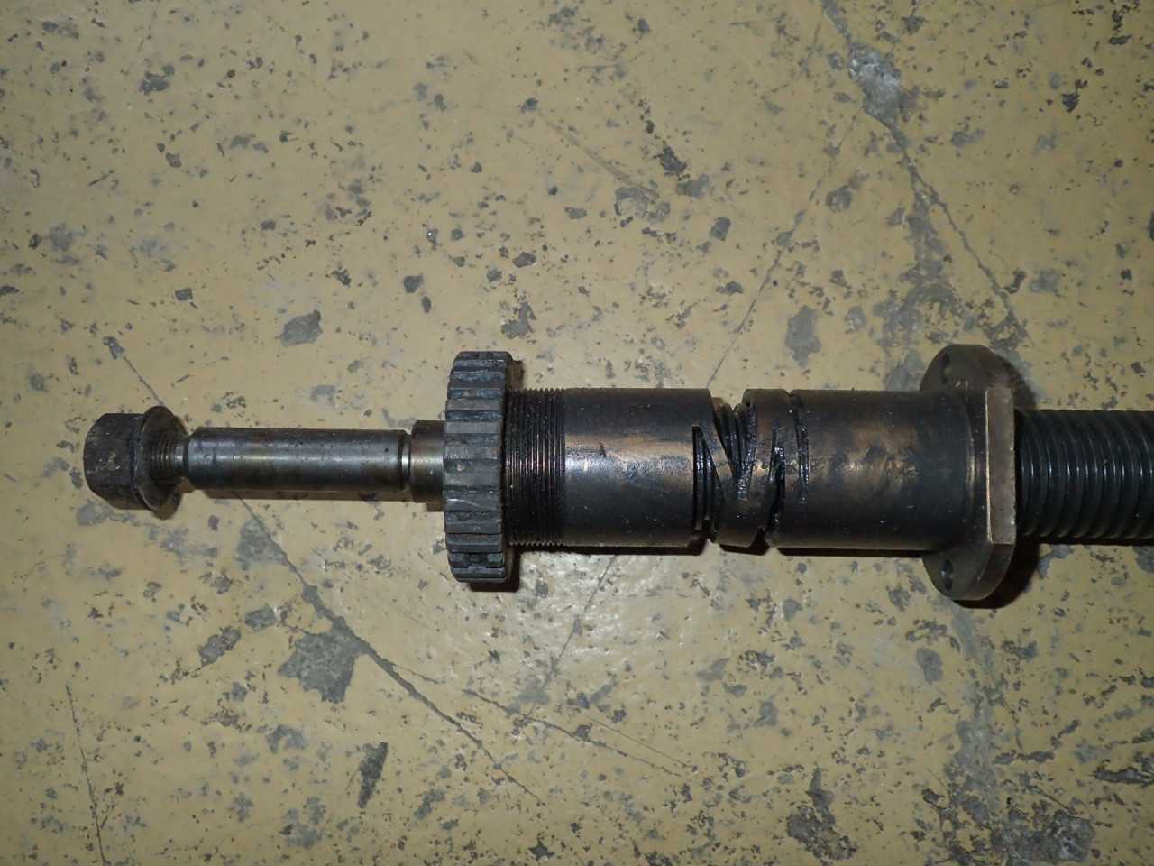 Bridgeport Series II 2 X-Axis Lead Screw & Bushing, Used in Good Condition - LATHE PARTS