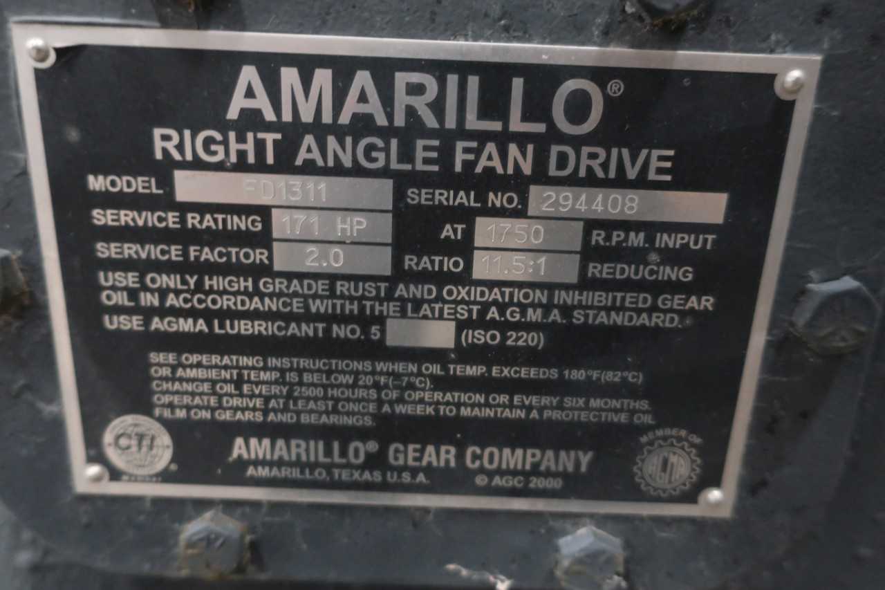AMARILLO FD1311 RIGHT ANGLE FAN DRIVE 171HP 1750RPM 11.5:1 - GEAR REDUCERS